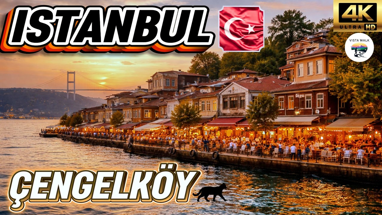 EVENING WALK IN ÇENGELKÖY ISTANBUL 🇹🇷 | AUTHENTIC LOCAL LIFE & STREET SHOPS | 4K WALKING TOUR