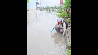 Massive Clog Removal! Floodwater Rushes Through the Drain! #satisfying #flood #flooding
