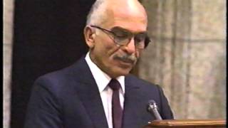 King Hussein of Jordan in Ottawa, Canada in 1989