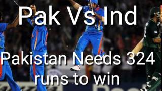 Ind Vs Pak: Pakistan needs 324 runs to win screenshot 4