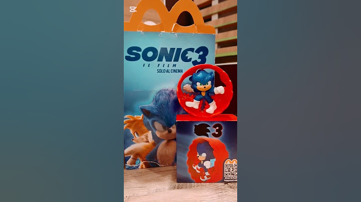 Sonic 3 Roller🔴 - HAPPY MEAL - Mc Donald's Italia DICEMBRE 2024 #sonic #shorts #happymeal #mcdonalds