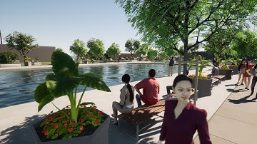 Architectural 3D Walkthrough Animation of Landscape design, Exterior Animation Virtual Tour