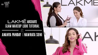 Lakmé Absolute Glam Makeup Look Tutorial Ft. Namrata Soni & Ananya Panday screenshot 1