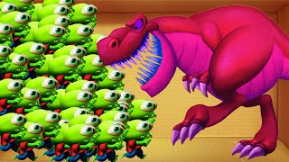 Kick The Buddy vs Zombie Tsunami - Dinosaurs vs Zombie
