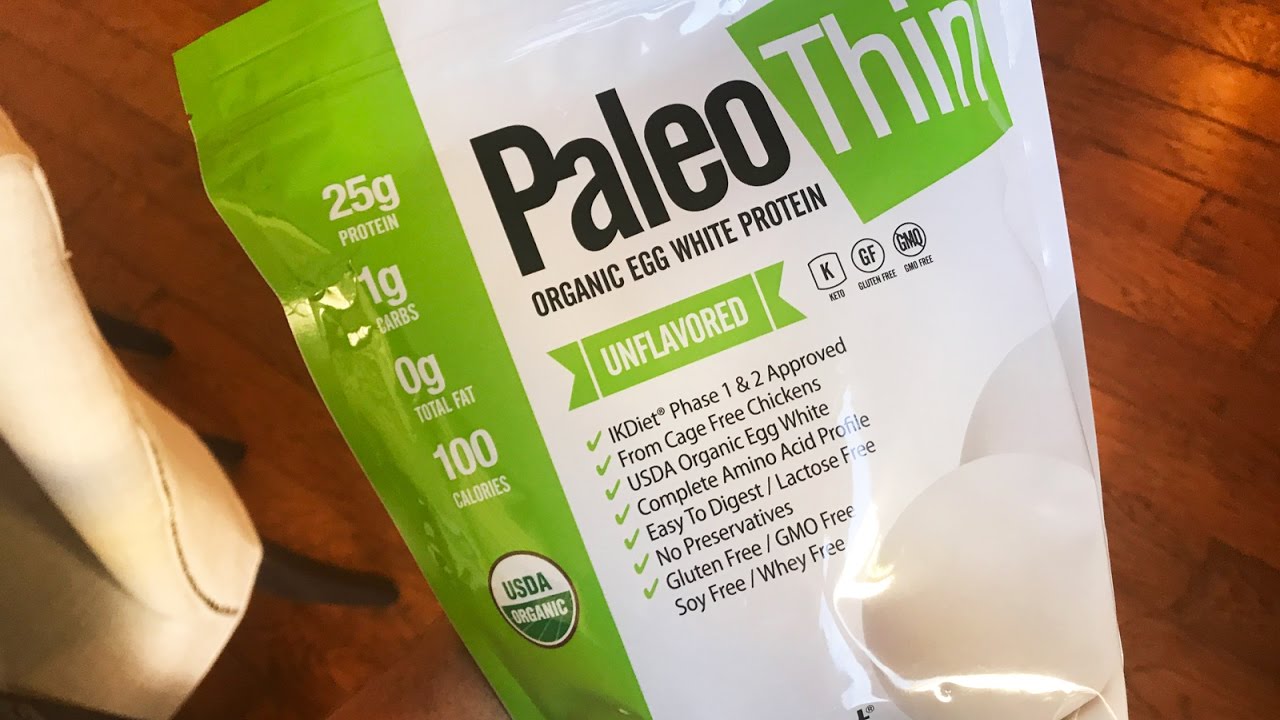Paleo Thin® USDA Organic Egg White Protein Powder YouTube
