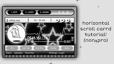 tutorial on this non-pro carrd with a horizontal scroll! - © ambbrees