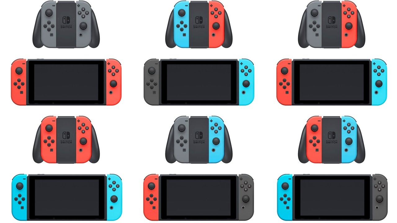 nintendo switch joy con l e r vermelho e azul video game em