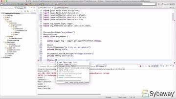 Tutoriel Hibernate et JSF  84   Validation via des annotations @NotNull, @Size, @Pattern
