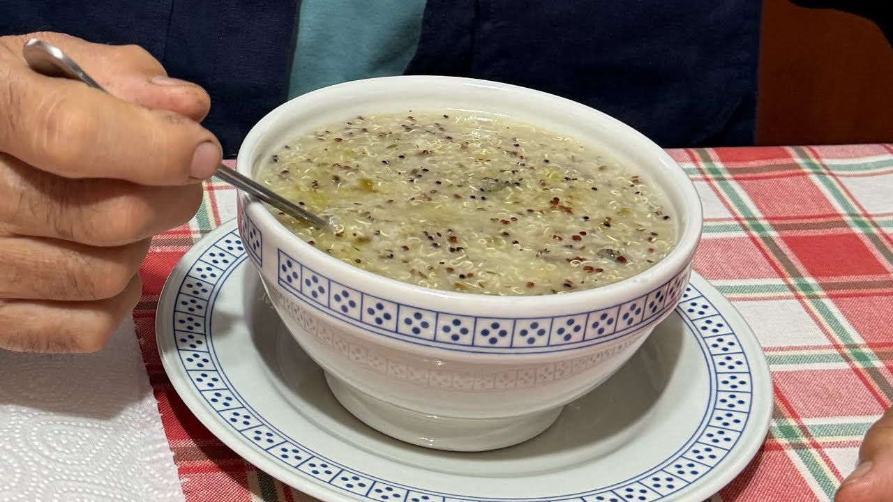 شوربة الكينوا بالاعشاب صحية احسن من البلبولة والسميدة للفطور او عشاء خفيف
