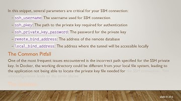Resolving SSH Tunneling Connection Issues to Remote Database from Docker Containers