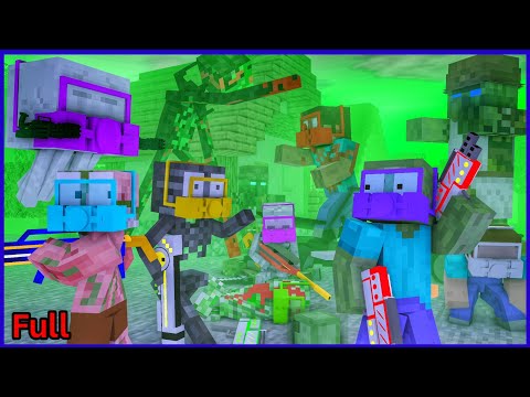 [ Monster Classroom ] ZOMBIE PANDEMIC IN THE PAST (Full Episode) | Minecraft Animation