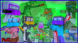 [ Monster Classroom ] ZOMBIE PANDEMIC IN THE PAST (Full Episode) | Minecraft Animation