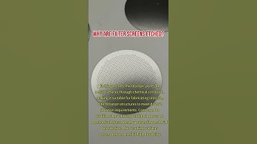 Why are filter screens etched#etching #metaletching #metaletchingchemical