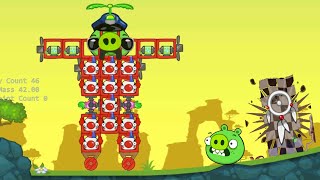 Bad Piggies — When Pigs Fly Уровень Гигантские роботы-механики Свиньи — прохождение глупых больших изобретений!