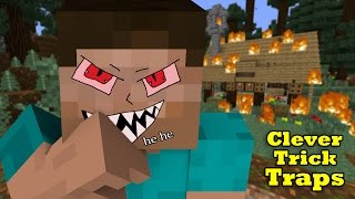 Simple Trick-Traps to kill Pros in Mini-Games & Survival - Minecraft