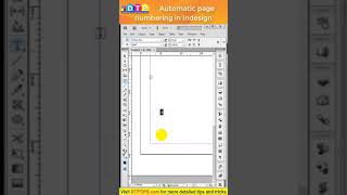 Adding Automatic Page Numbering in Master Page:  Indesign in Hindi shorts