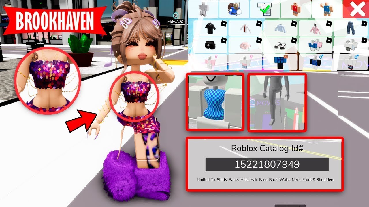 😍CÓMO SER PILCHERA CON CINTURITA? 😍 TUTORIAL PASO A PASO EN BROOKHAVEN