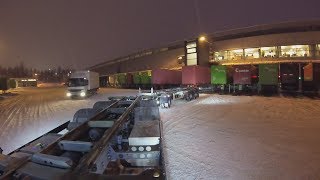 reversing under container with trailer by Pompidouch 10,440 views 5 years ago 5 minutes, 1 second