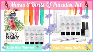 Makartt Birds of Paradise Kit | 3D Decoration & Crystal/Rhinestone application | Femi Beauty Method screenshot 3