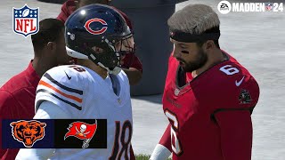 Madden 24 Caleb Williams Bears vs Buccaneers (Madden 25 Updated Roster) 2024 Sim PS5 4k Game Play