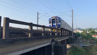 一列EMU600通過后豐鐵馬道附近 a TRA EMU600 commuter train passing
