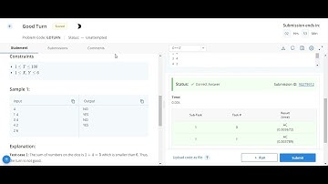 Good Turn Codechef solution || Starter 78 codechef contest