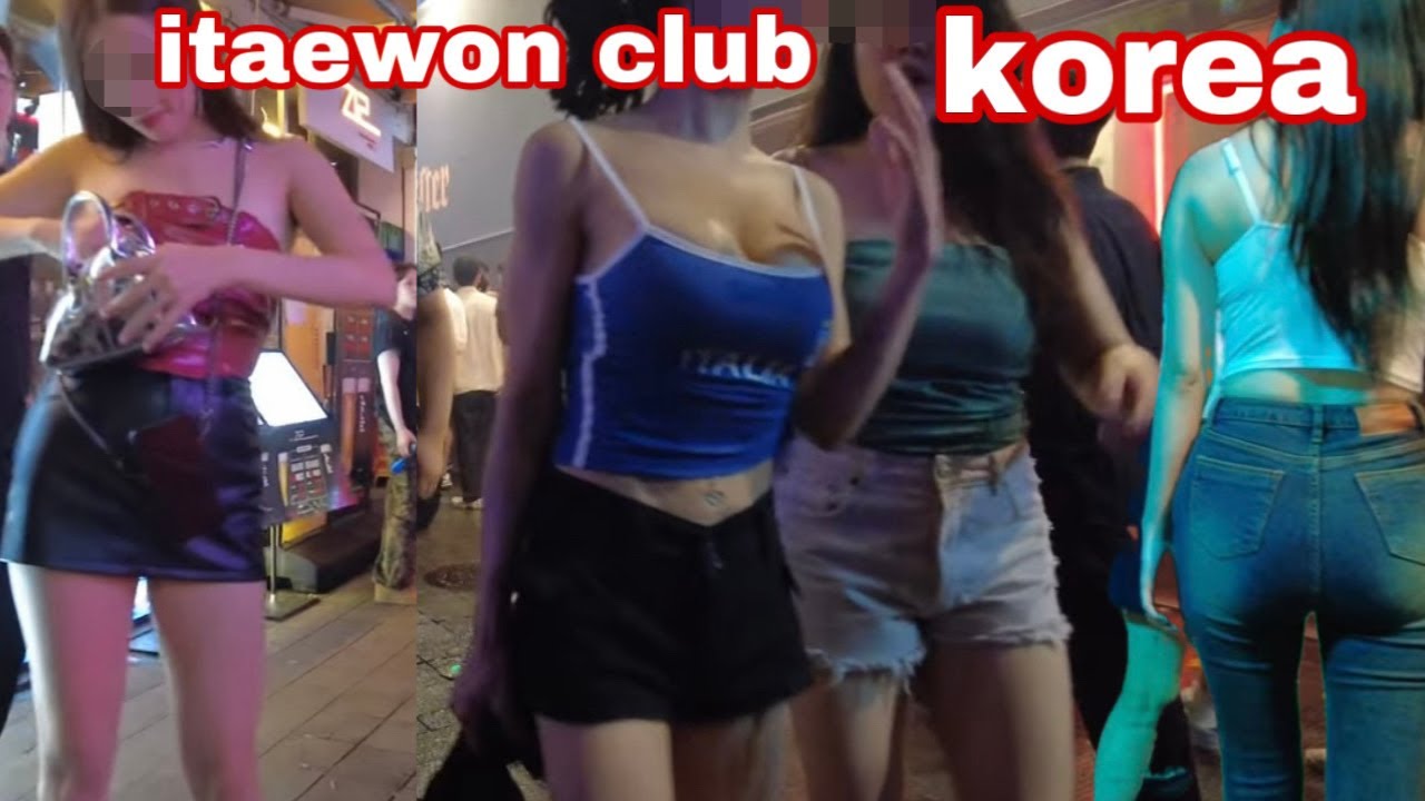 [4K KOREA] summer night in Seoul 🔥 the style of girls in Itaewon street is very impressive