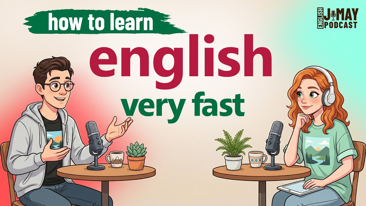 How to Learn English very FAST | Speak English with J & May - YouTube