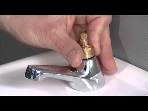 Basin bath sink pillar tap - Ceramic disc flow valve: maintenance and replacement