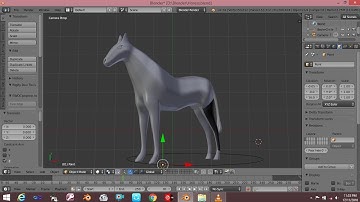 Blender in 3D horse modeling video