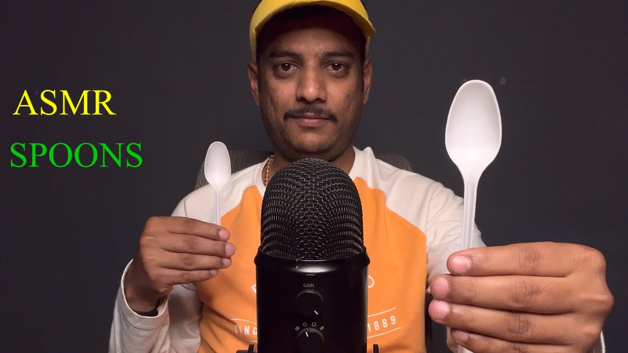 ASMR Spoons On Mic For relaxing ( No Talking )