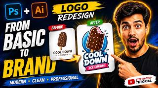 Illustrator Speed Art: Melting Chocolate Popsicle 🍫