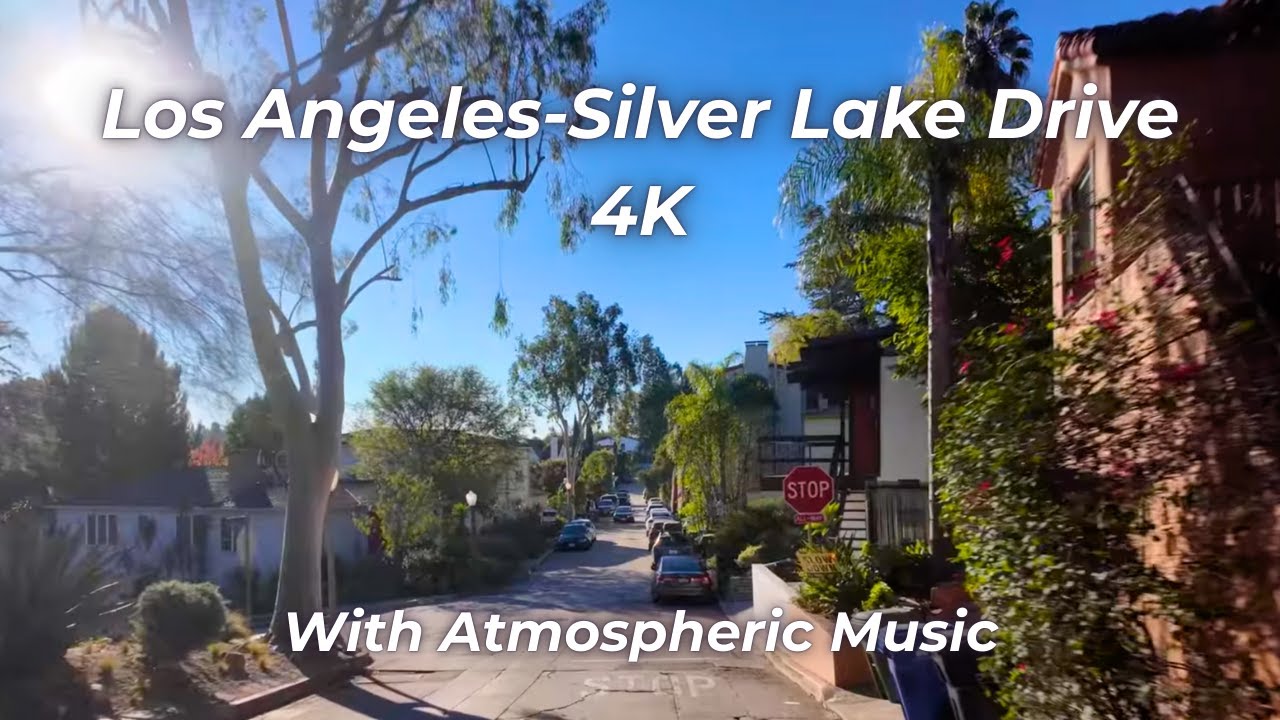 Silver Lake, Los Angeles CA Drive 4K