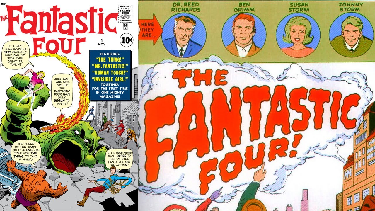 Fantastic Four issue 1 by Jack Kirby (Dialogue/Captions Stan Lee) , Marvel  Comics Is Born in 1961! - YouTube