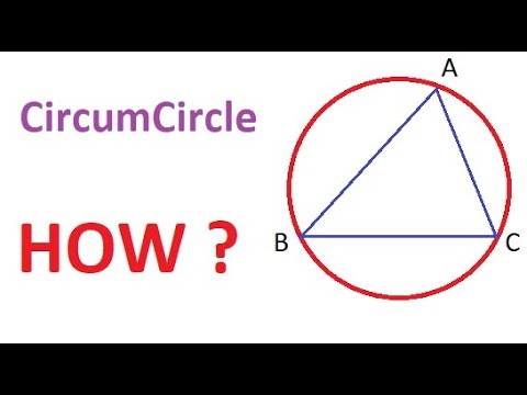 How to draw circumcircle of a triangle | Practical Geometry