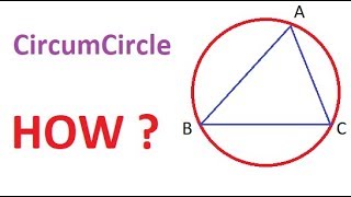 How to draw circumcircle of a triangle | Practical Geometry
