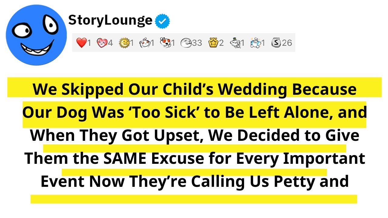 We Skipped Our Child’s Wedding Because Our Dog Was ‘Too Sick’ to Be Left Alone, and When They Got..