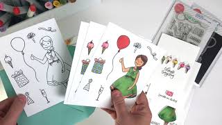The Story Behind The Stamps - Celebration Lady