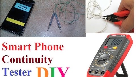 Smart Phone Continuity tester in mobile phone DIY Tutorial