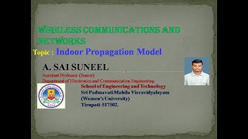 UNIT-2 :: WCN :: Indoor Propagation Models