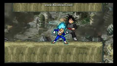 SSF2 DBS mod Vegeta vs Black Goku P1