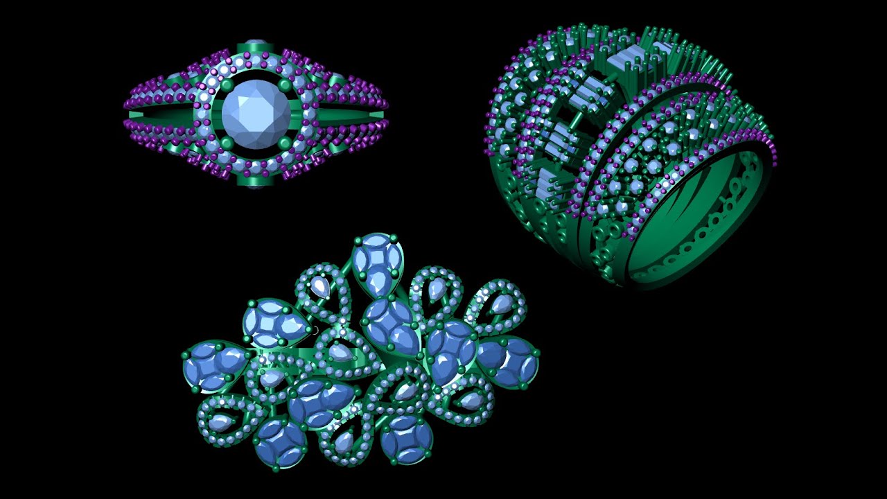 Complete Cad Work __ 3 Ring designs __ Part - 44 - YouTube