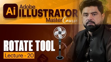 Rotate Tool in Adobe Illustrator tutorial in Urdu/Hindi | Complete Guide