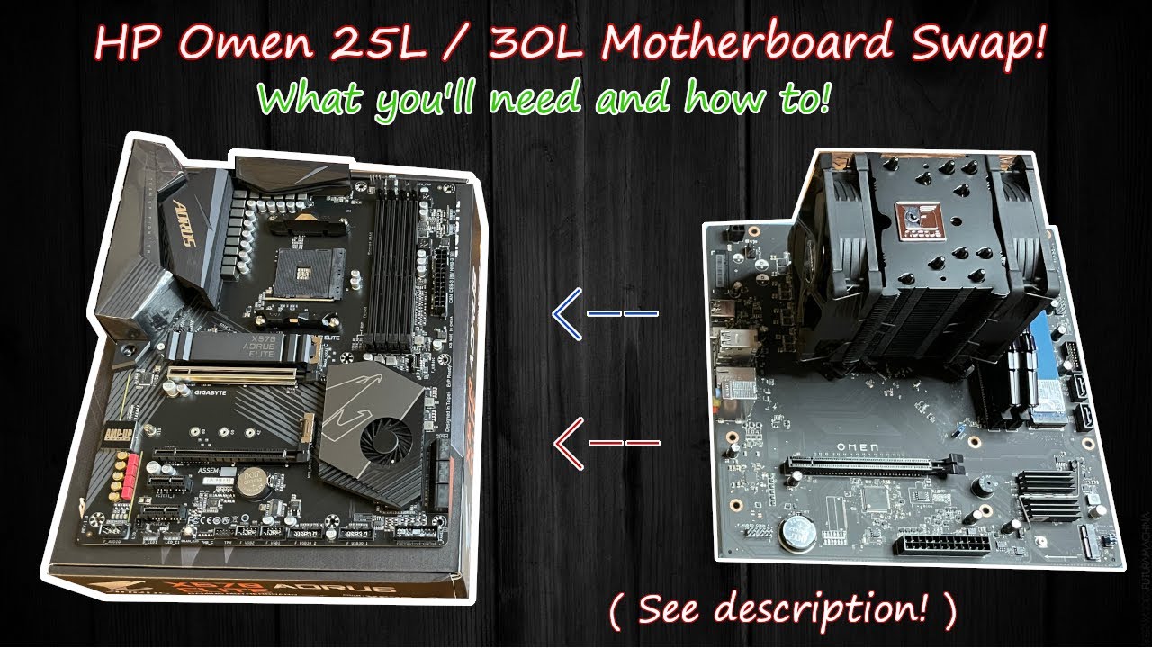 Omen 25l cpu cooler swap without removing motherboard. Compatible