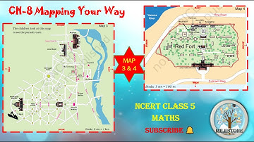 Chapter 8 Mapping Your Way | Class 5 Maths | MAP 3 AND 4 #education #cbse #ncert