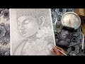 Part 2 // Finally 👍 // Buddha drawing with shading pencil ✏️✏️✏️ // Step by step 🤓
