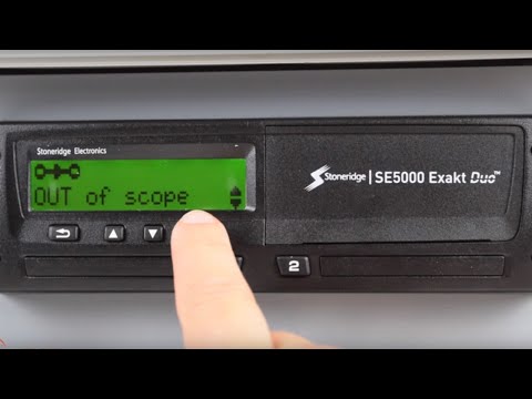 How to use Out of Scope on the Stoneridge SE5000 Exakt Duo Digital Tachograph