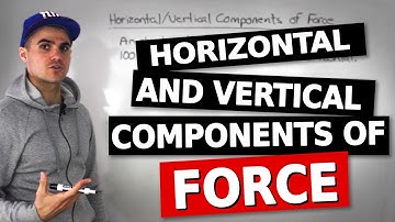 MCV4U (7.1) - Horizontal and Vertical Components of Force - Grade 12 Vectors