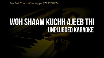 Woh shaam kuchh ajeeb thi | Kishore Kumar | Unplugged Karaoke