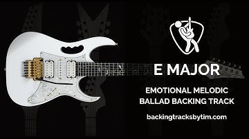 Emotional Melodic Ballad Backing Track in E Major | 75 BPM